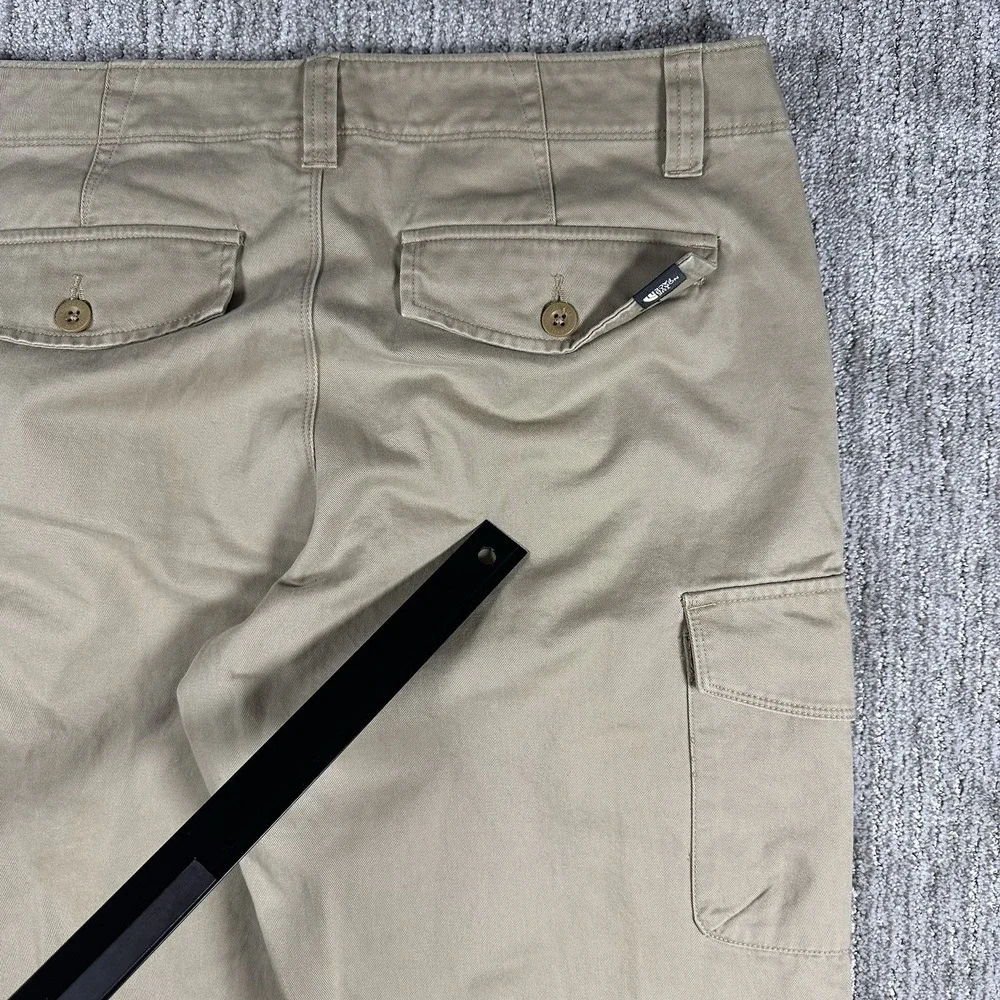 The North‎ Face Mens 34 Cargo Khaki Pants Cotton Twill Straight Leg RN61661